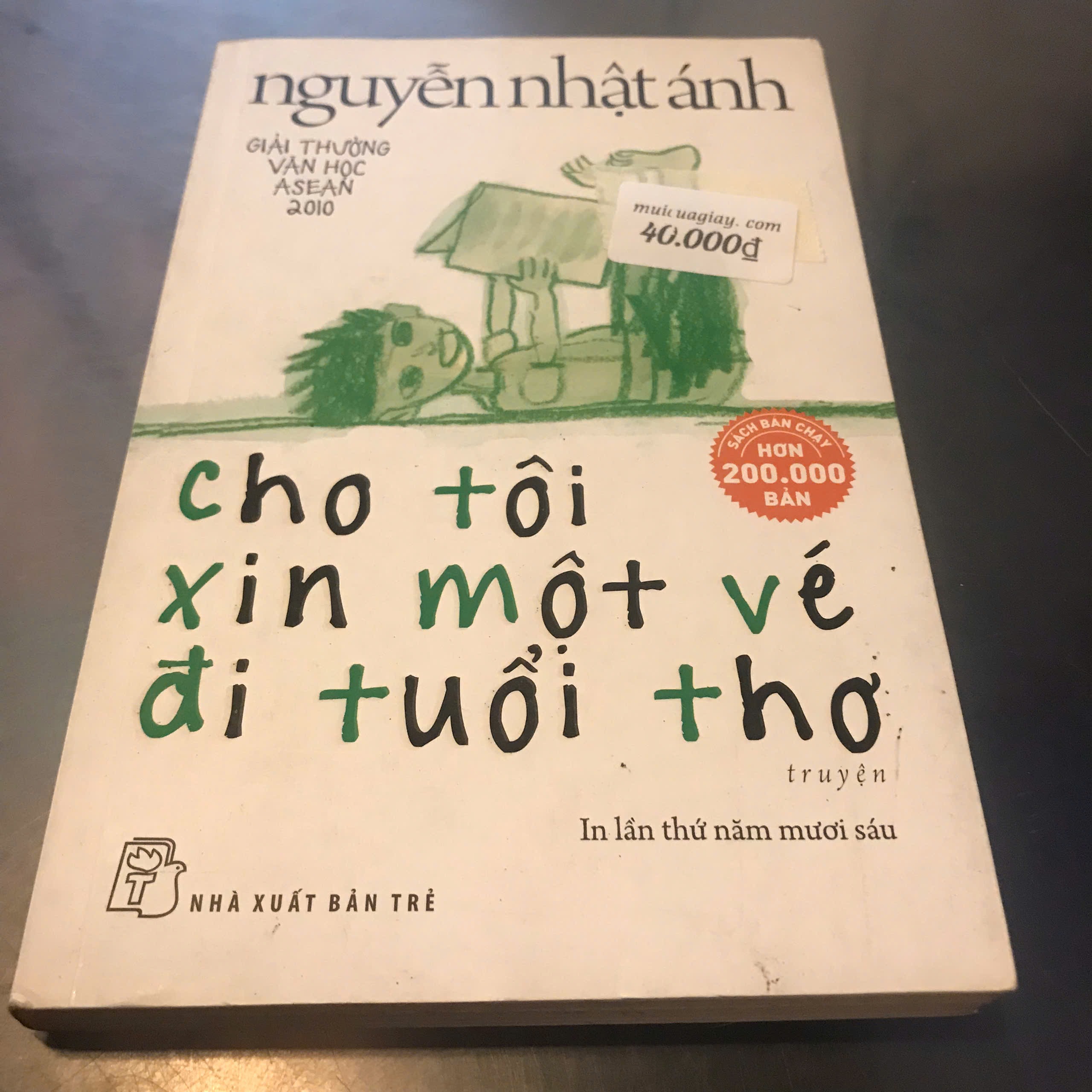 Cho Tôi Xin Một Vé Đi Tuổi Thơ (Bìa Trắng Xanh)- Nguyễn Nhật Ánh